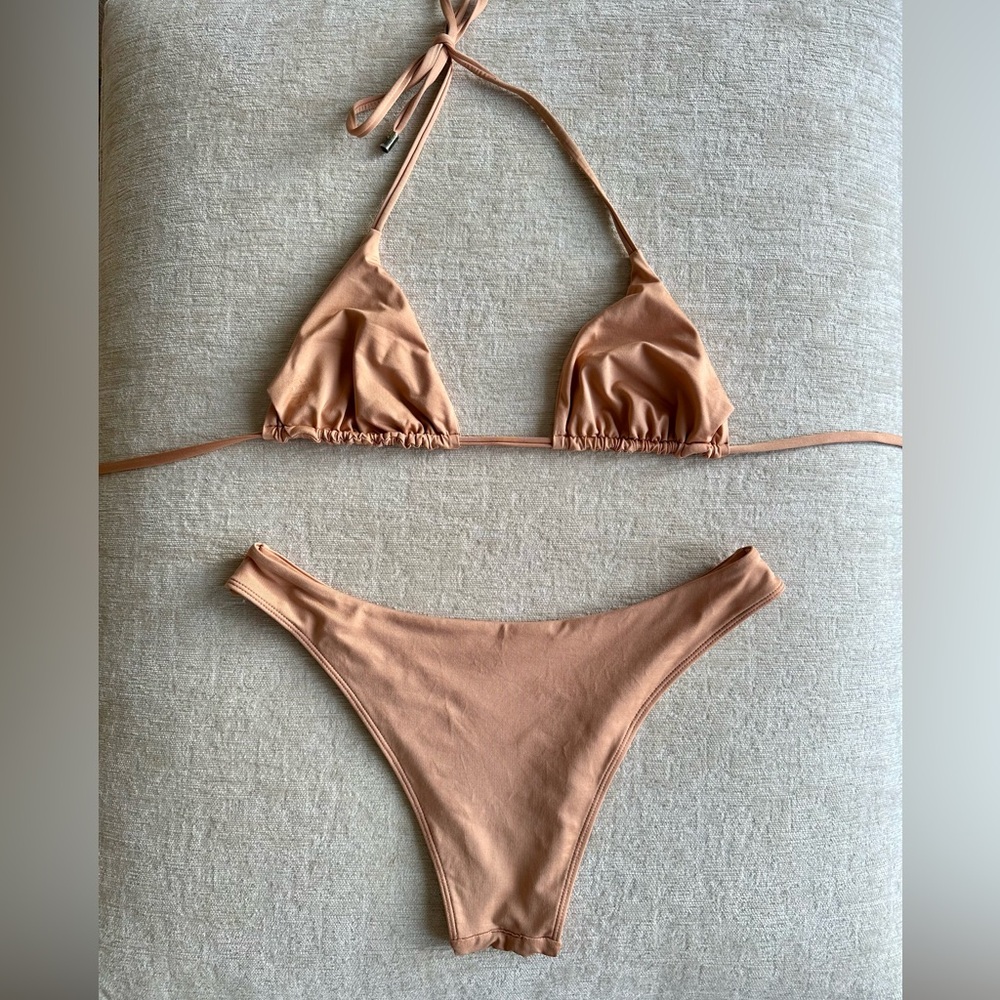 Monday Swimwear Byron Bottom and Palma Top - Desert Rose Size M